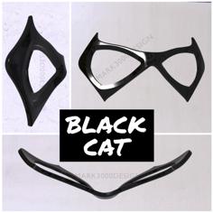 Black Cat Mask 3D Printer Model