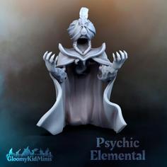 Psychic Elemental (supportless) 3D Printer Model