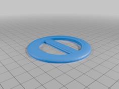 T-Shirt Ring, Scarf Slide 3D Printer Model