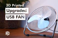 Upgraded USB FAN 3D Printer Model