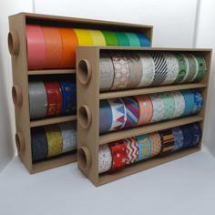 Washi Tape Storage Shelf 3D Printer Model