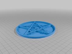 Ghost Band Pentagram 3D Printer Model