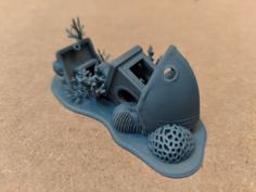 Shipwrecked Benchy With Base For Printing 3D Printer Model