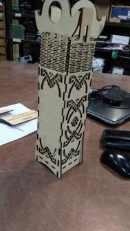 Laser Cut: Bottle Cage