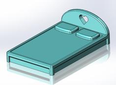 Dolls Bed (double) 3D Printer Model