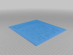 Hazey Sign 3D Printer Model