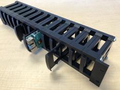 Raspberry Pi 4/5 2U Rack-mount Bracket 3D Printer Model