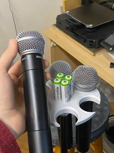 Multi Microphone Holder 3D Printer Model