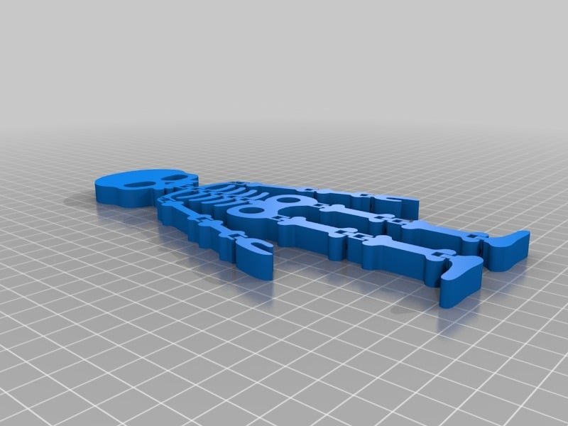 Flexi Skeleton 3D Printer Model Download Free STL File - 3axis.co