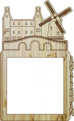 Laser Cut Photo Frame Amsterdam DXF File