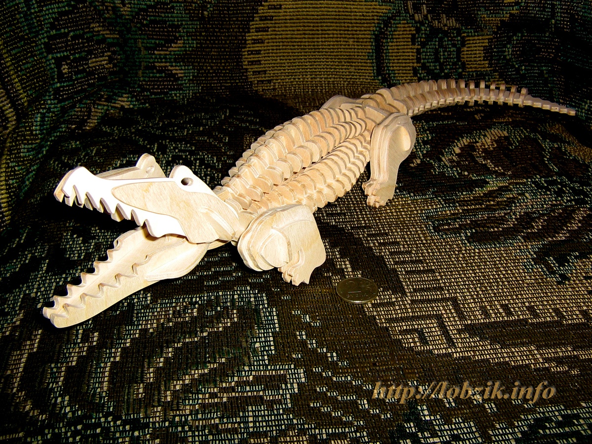 Krokodil 3D-Puzzle