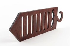 Laser Cut Neck Tie Hanger Mens Tie Rack