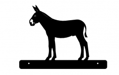 Esel mit Platte DXF-Datei