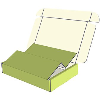 File dxf della scatola di imballaggio E033