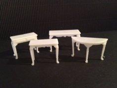 Miniature Queen Anne Sofa Tables 3D Printer Model