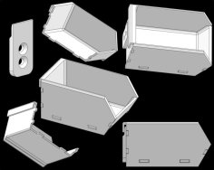 Stackable Component Bins / Louvre Panel Trays 3D Printer Model