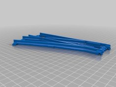 Lego Train Track Junction Simple 3D Printer Model