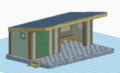 NARROW GAUGE Little Station 3D Printer Model