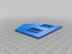 O Scale House Rear 3D Printer Model