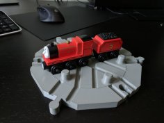 Train Turntable (6-way) 3D Printer Model