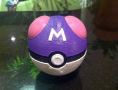 Master Ball, With Magnetic Clasp (Fixed Lid) 3D Printer Model