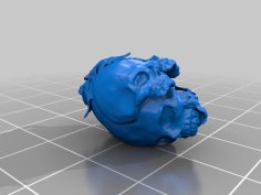 Skull Christmas Ornament 3D Printer Model