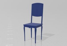 Silla Estilo Provenzal 3D Printer Model