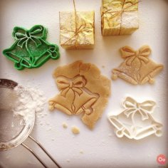 Christmas Bells Cookie Cutter 3D Printer Model