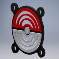 Pokeball 40mm Fan Cover 3D Printer Model