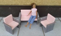 Barbie Seating Furniture 3D Printer Model