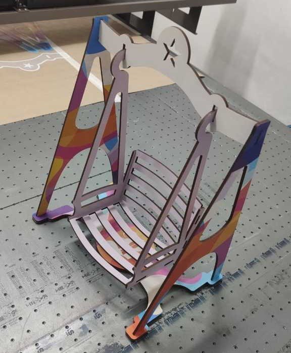 Laser Cut Doll Swing Chair DXF File