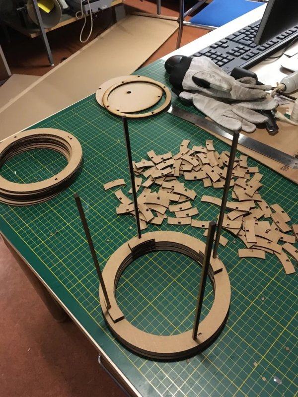 Laser Cut Cardboard Lamp SVG File