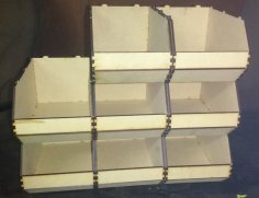 Laser Cut Linbin Storage Containers DXF File