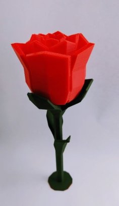 Low Poly Rose 3D Printer Model