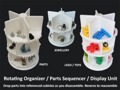 Rotating Organizer / Parts Assembly Sequencer / Display Stand 3D Printer Model