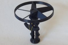 Pull String Helicopter 3D Printer Model