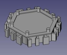 Interlocking Stack Able Hex Tile 3D Printer Model