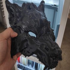 Wolf Mask 3D Printer Model