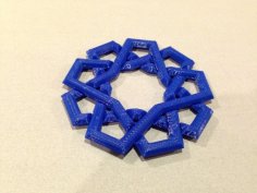 Interlocking Rings Puzzle 3D Printer Model