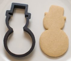 Snowman Cookie Cutter 3D Printer Model