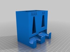 Battery Dispenser AA And AAA Remix 3D Printer Model