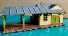 Narrow Gauge Station 3D Printer Model