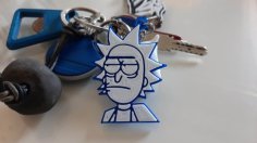 Rick Sanchez Keychain 3D Printer Model