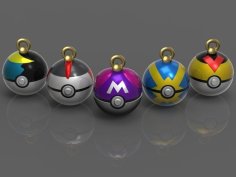 Bolas De Navidad Pokeballs HD Parte2 3D Printer Model