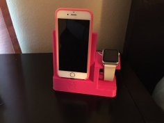 IPhone And Apple Watch Dock. 3D Printer Model