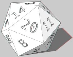 D20, Speed Design Edition 3D Printer Model