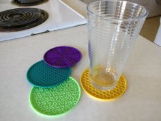 Infill Coasters 3D Printer Model