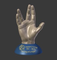 Leonard Nimoy Memorial Print. 3D Printer Model