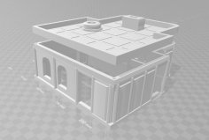 Building Two Officers Building/ Generic Small Building 3D Printer Model