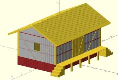 MiniRailway Warehouse (customizable) 3D Printer Model